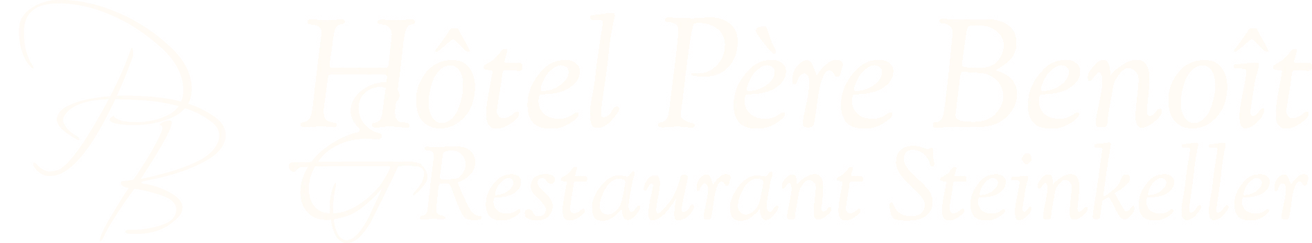 Logo de l'Hôtel Père Benoît et du Restaurant Steinkeller à Entzheim
